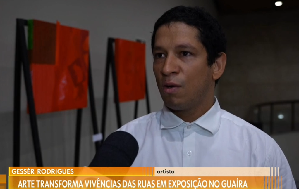 Gessér Rodrigues em entrevista sobre a exposição Parte da Paisagem no Teatro Guaíra